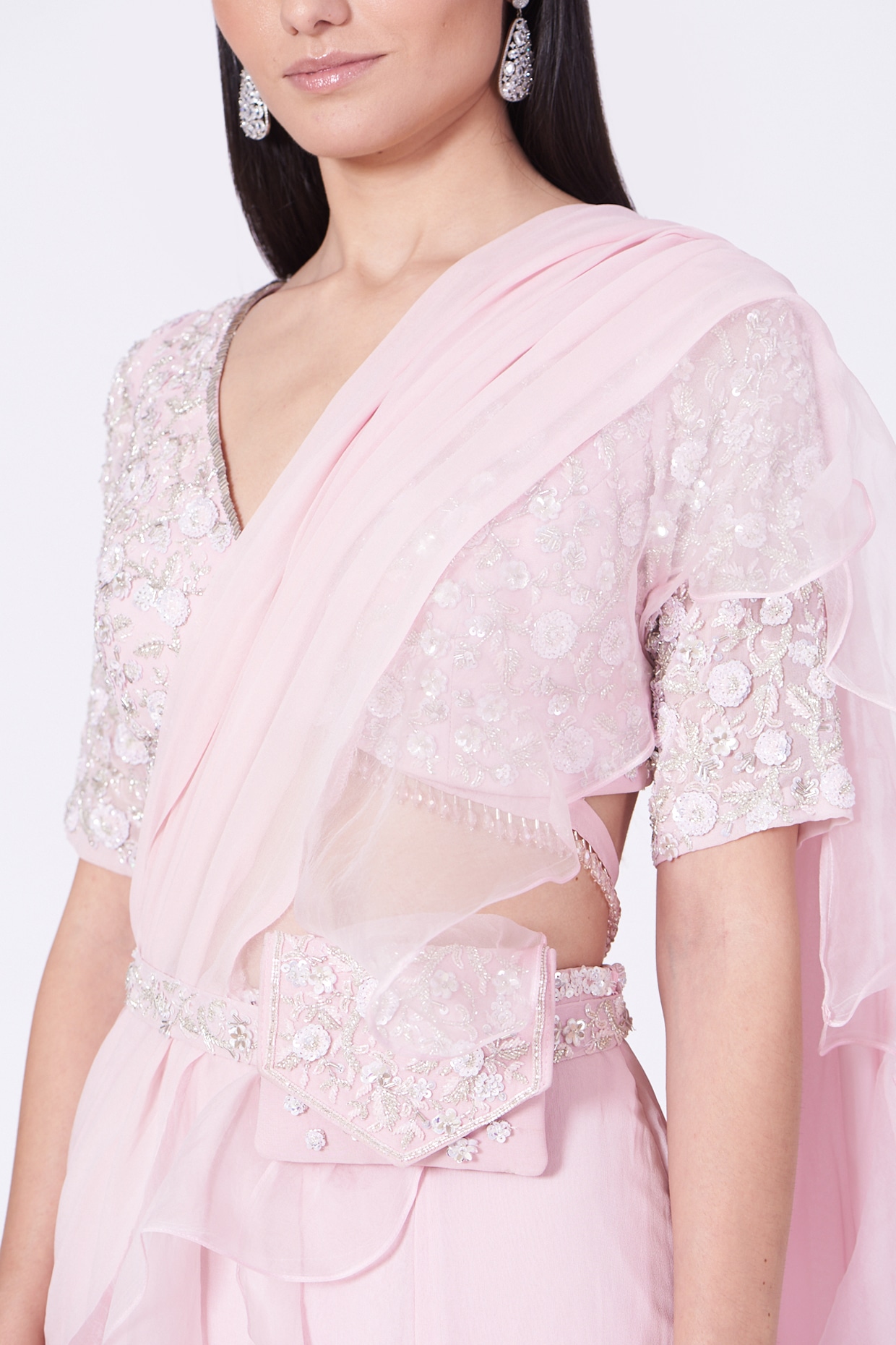 Pink Embroidery Work Lehenga Choli Lengha Wedding Bollywood Dress Sari Saree  | eBay