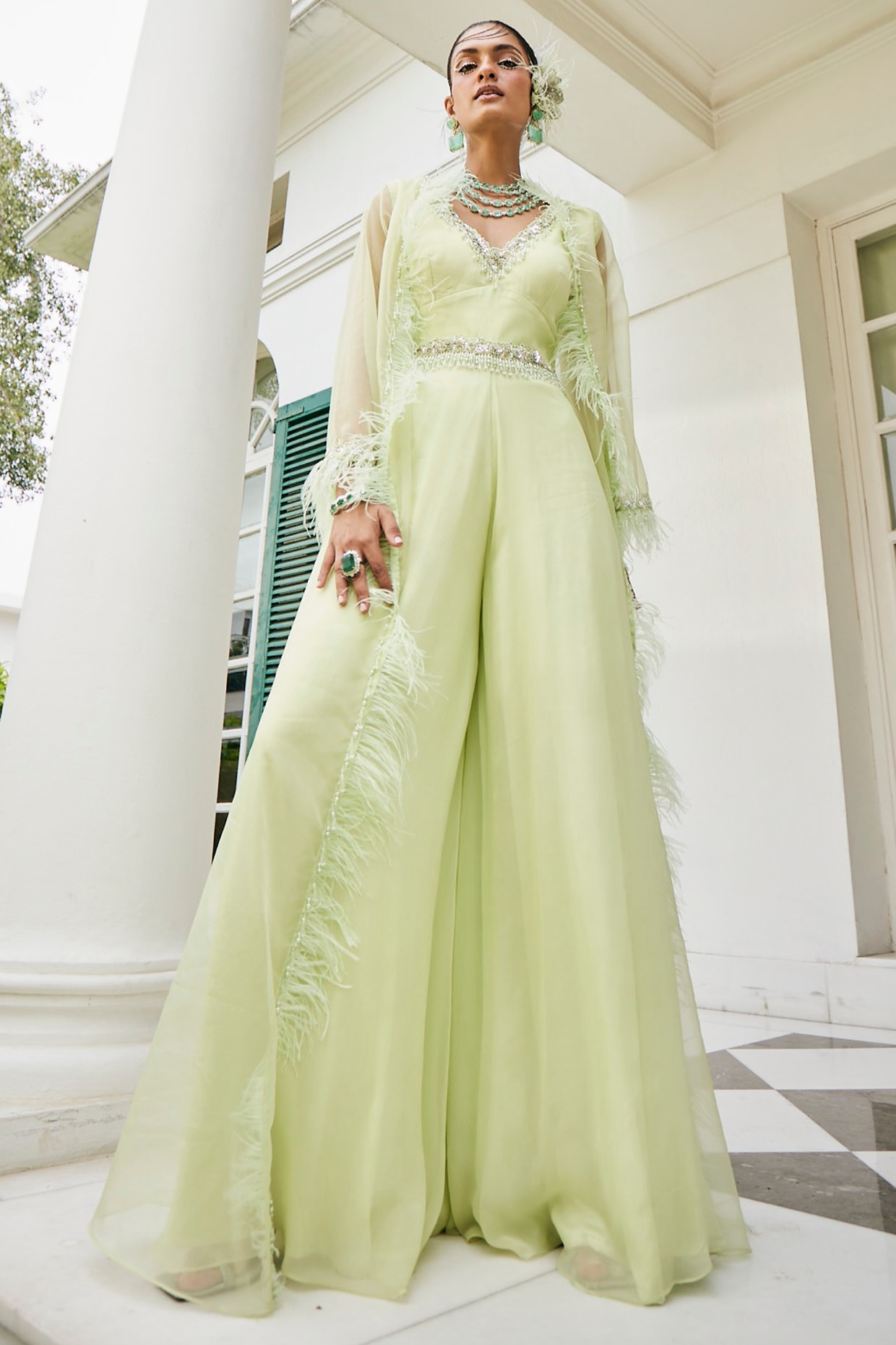 Buy Wedding Chiffon Jumpsuit for Women Online from India s Luxury Designers 2024