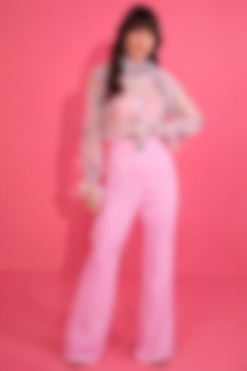 Lilac Printed Jumpsuit by Mani Bhatia at Pernia's Pop Up Shop