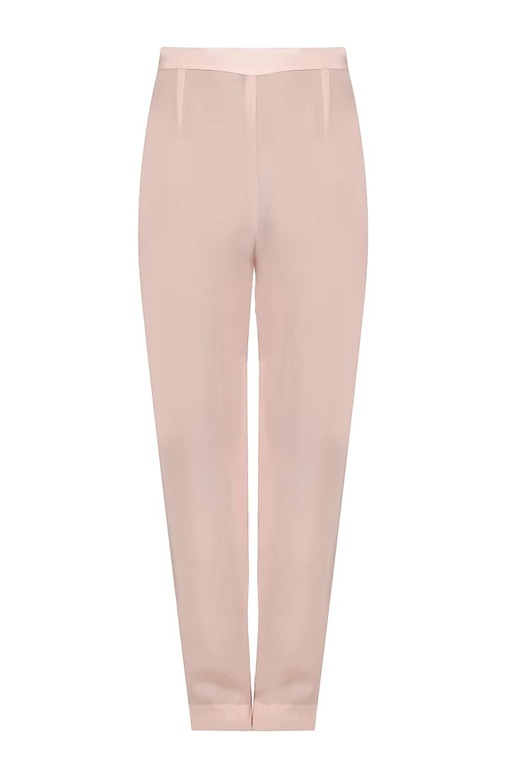 Pink straight fringed suit and pants set available only at Pernia's Pop Up Shop.