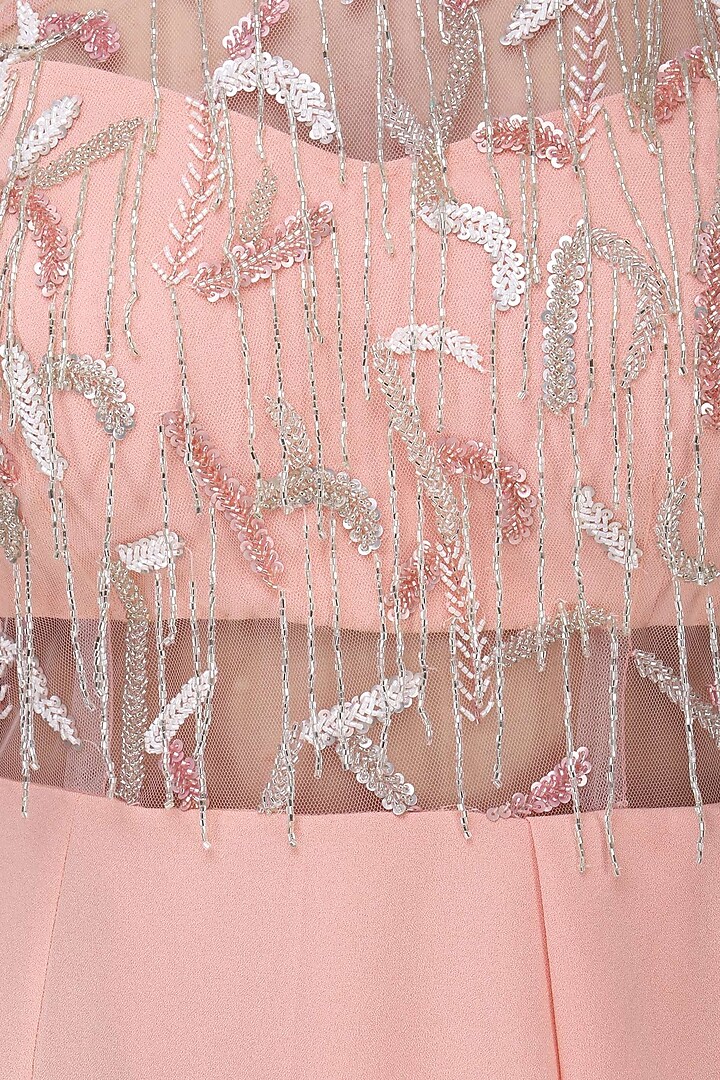 Baby pink embroidered dress available only at Pernia's Pop Up Shop.
