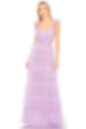 Lilac Tulle Tiered Engagement Gown by Mac Duggal at Pernia's Pop Up Shop
