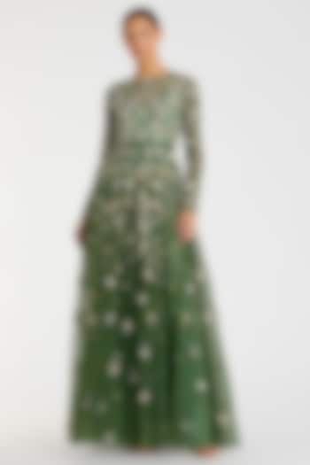 Sage Polyester Embellished Engagement Gown by Mac Duggal at Pernia's Pop Up Shop