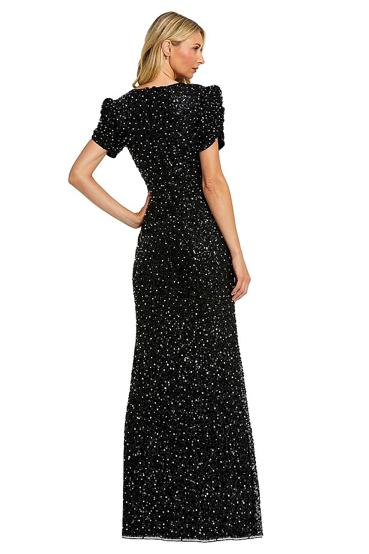 Black Polyester Engagement Gown by Mac Duggal at Pernia's Pop Up Shop