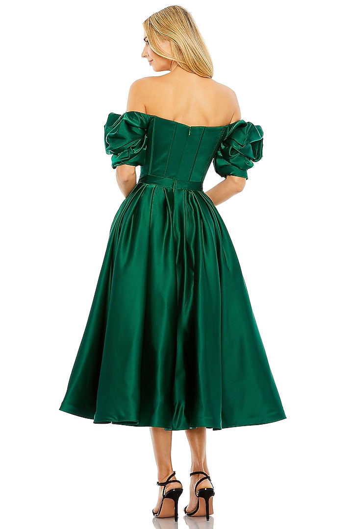 Emerald Polyester & Satin Engagement Gown by Mac Duggal at Pernia's Pop Up Shop