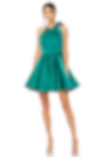 Emerald Polyester & Satin Mini Cocktail Dress by Mac Duggal at Pernia's Pop Up Shop