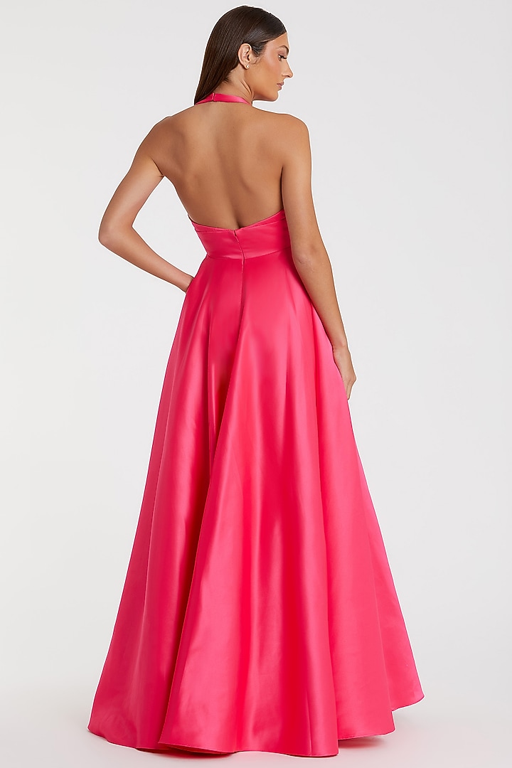 Hot Pink Polyester Engagement Gown by Mac Duggal at Pernia's Pop Up Shop