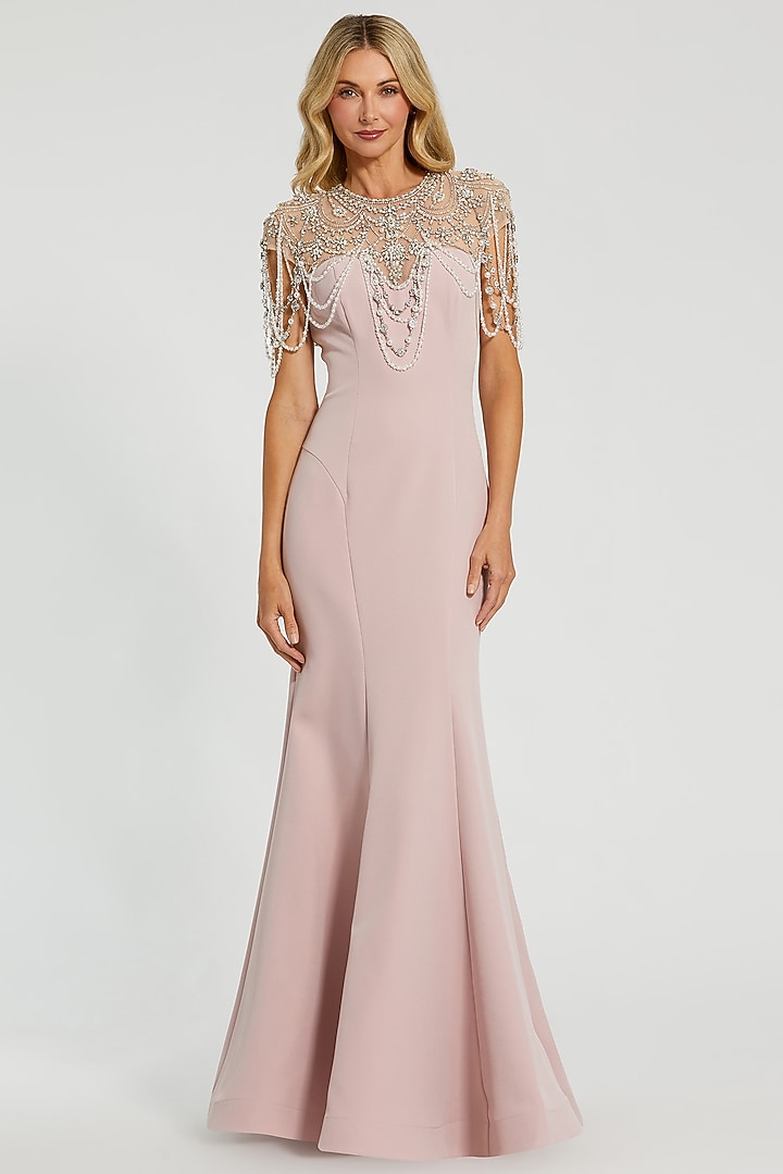 Vintage Lilac Polyester Mermaid Wedding Gown by Mac Duggal at Pernia's Pop Up Shop