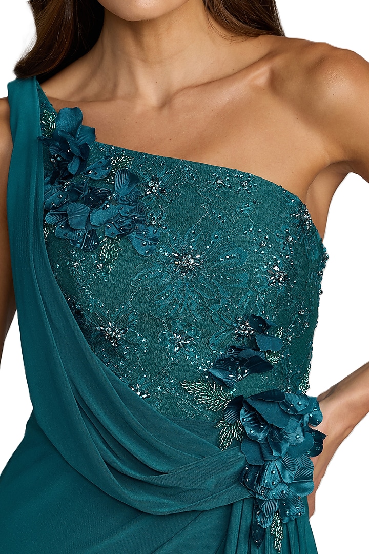 Ocean Polyester Embellished Engagement Gown by Mac Duggal at Pernia's Pop Up Shop