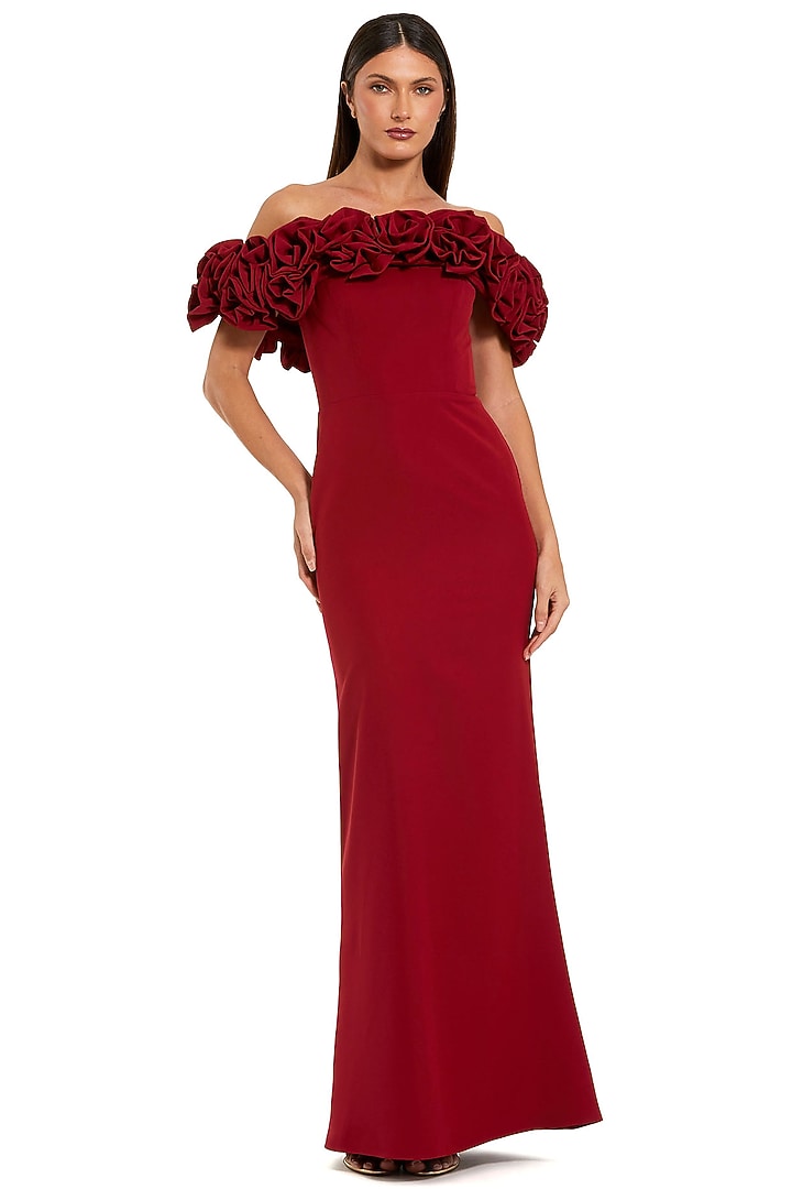 Ruby Polyester Embellished Engagement Gown by Mac Duggal at Pernia's Pop Up Shop