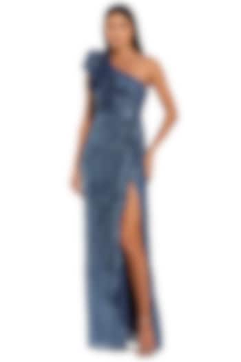 Ocean Polyester Embellished Engagement Gown by Mac Duggal at Pernia's Pop Up Shop