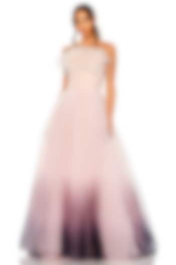 Pink Ombre Tulle Gown by Mac Duggal at Pernia's Pop Up Shop