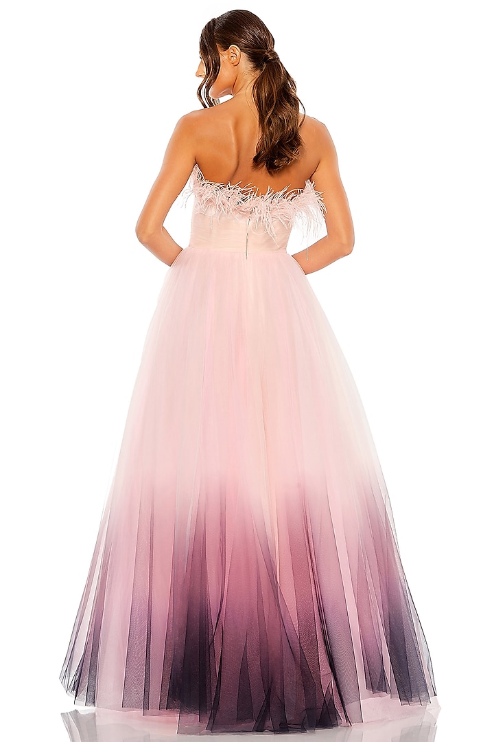 Pink Ombre Tulle Gown by Mac Duggal at Pernia's Pop Up Shop 2025