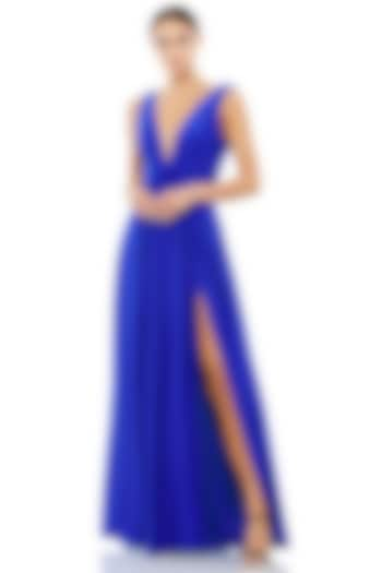 Royal Blue Jersey Gown by Mac Duggal at Pernia's Pop Up Shop