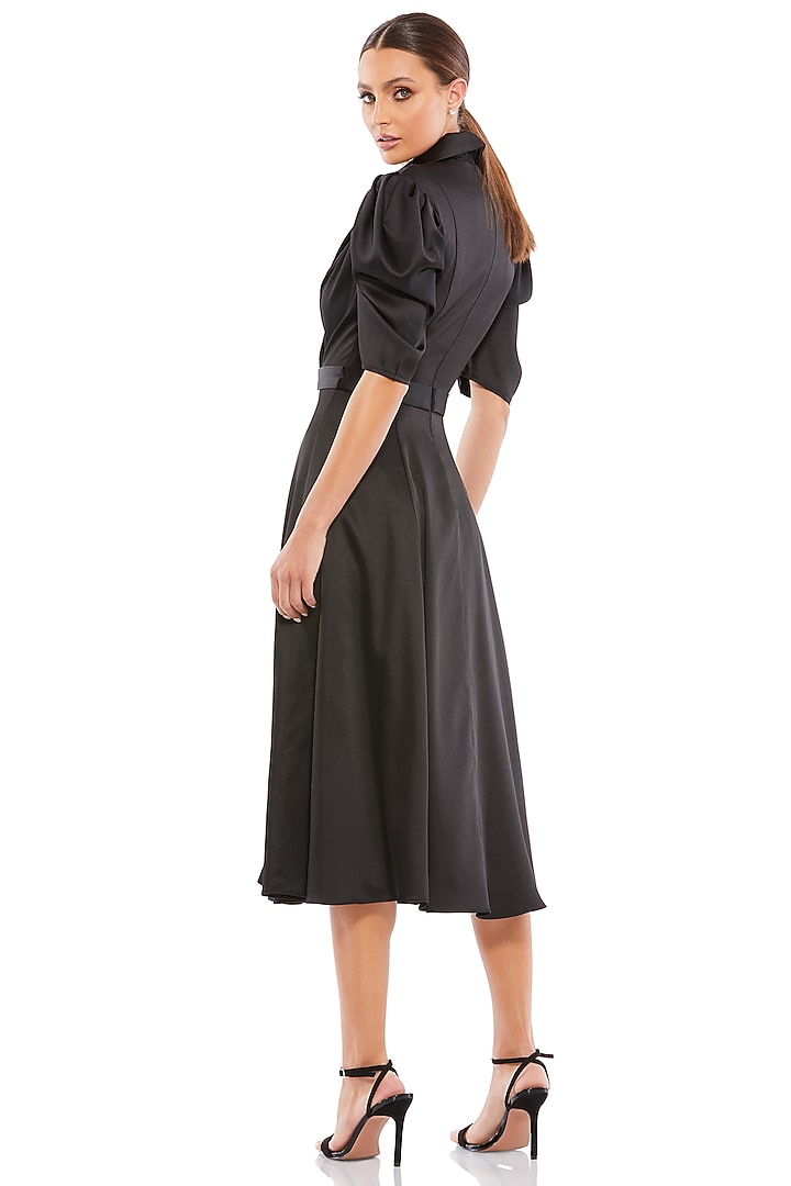 satin charmeuse midi dress Cali Satin Charmeuse Midi Dress