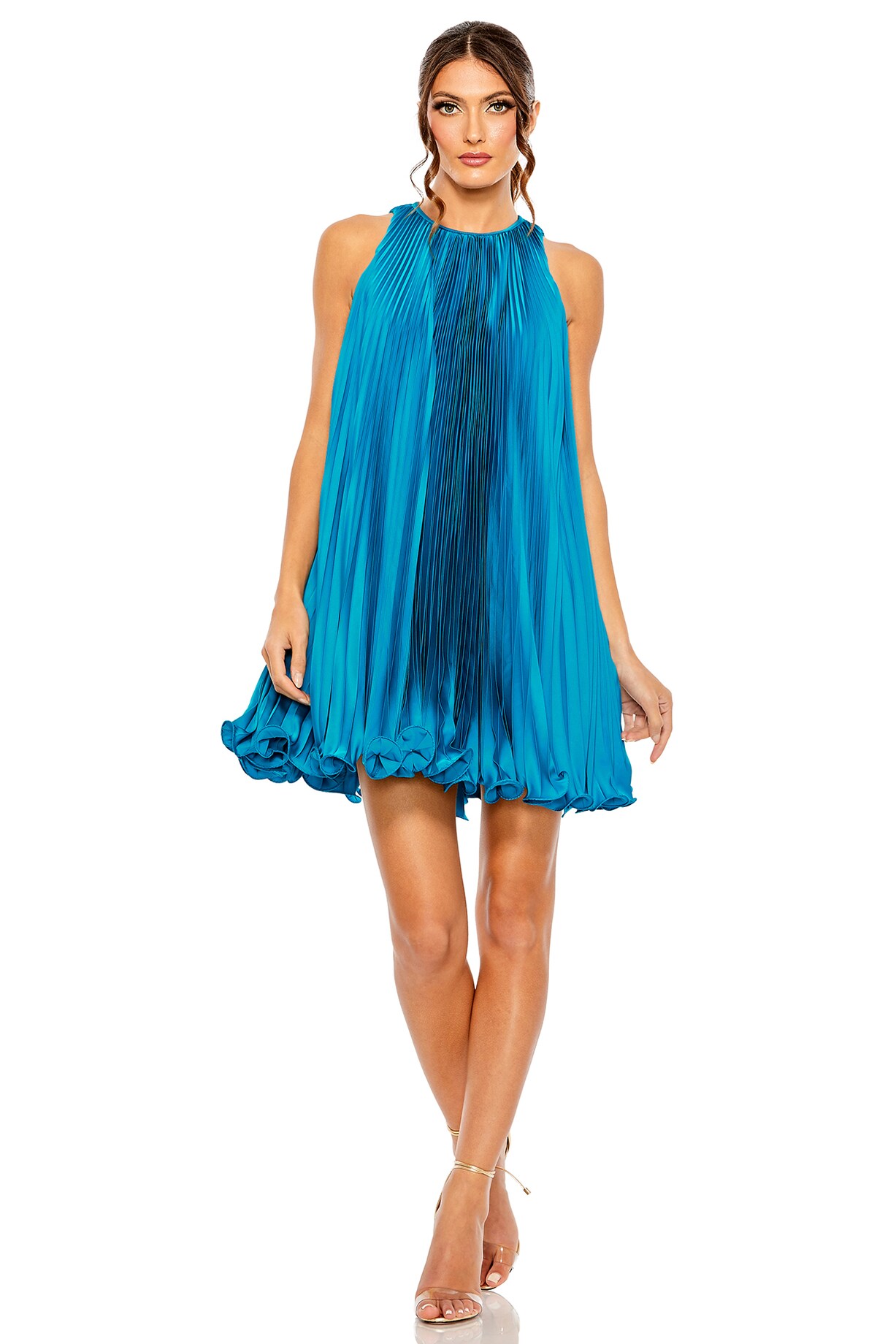 open lace back dress Toulon One Shoulder Maxi Dress