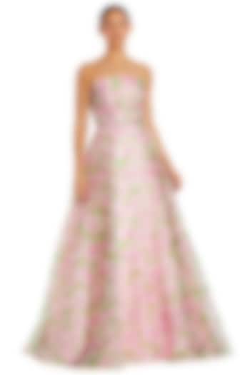 Pink Chiffon Strapless Engagement Gown by Mac Duggal at Pernia's Pop Up Shop