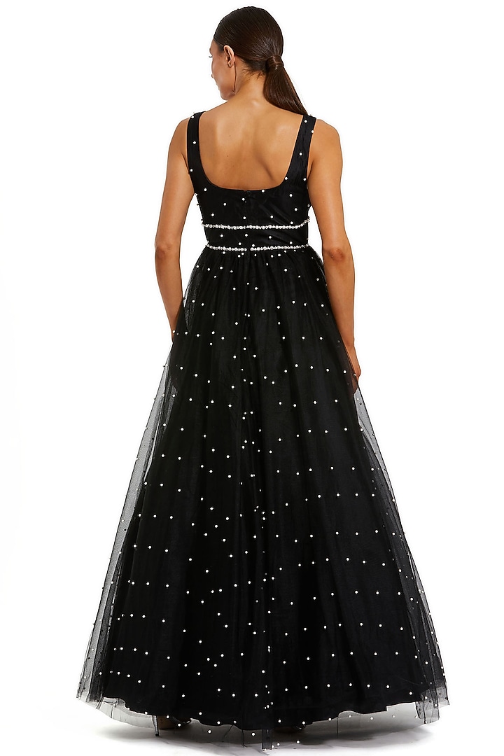 sachin and babi light blue dress Estafania Beaded Tulle Gown main image 0