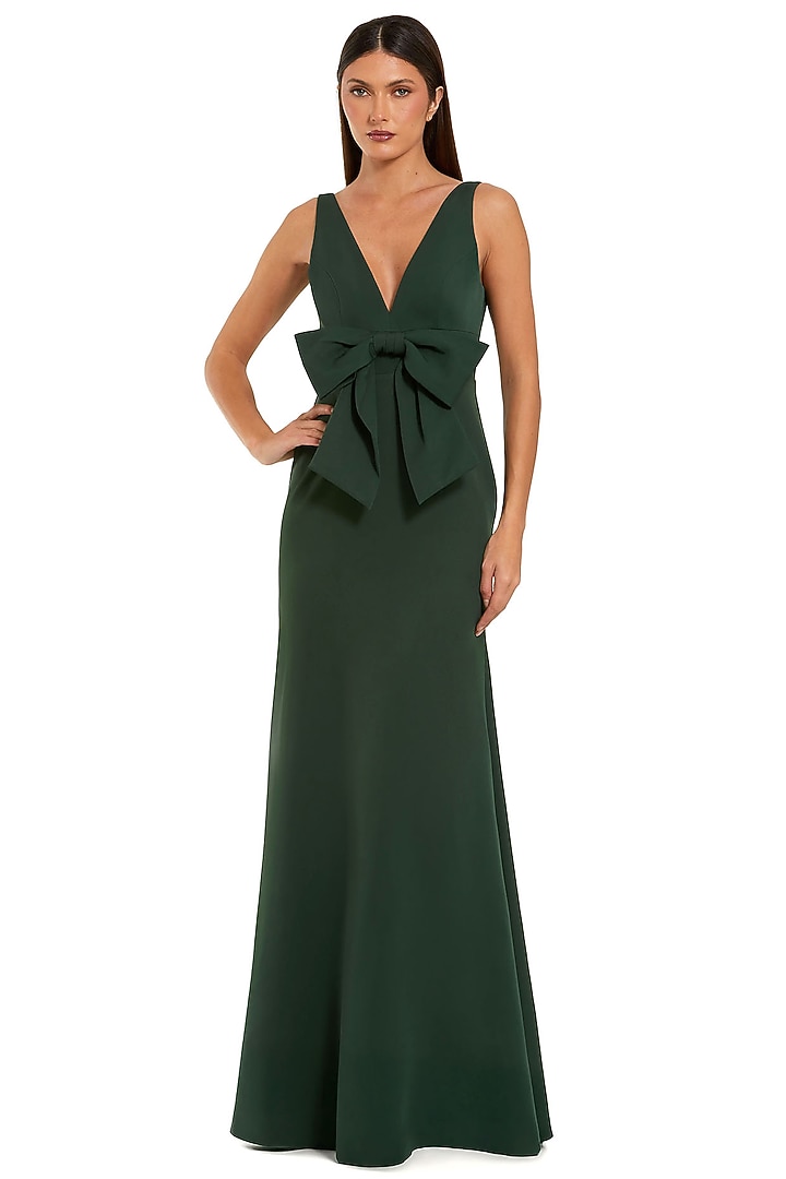 Emerald Green Polyester Engagement Gown by Mac Duggal at Pernia's Pop Up Shop