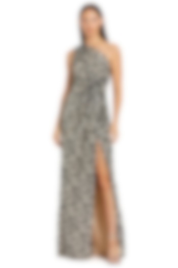 Beige Polyester Engagement Gown by Mac Duggal at Pernia's Pop Up Shop