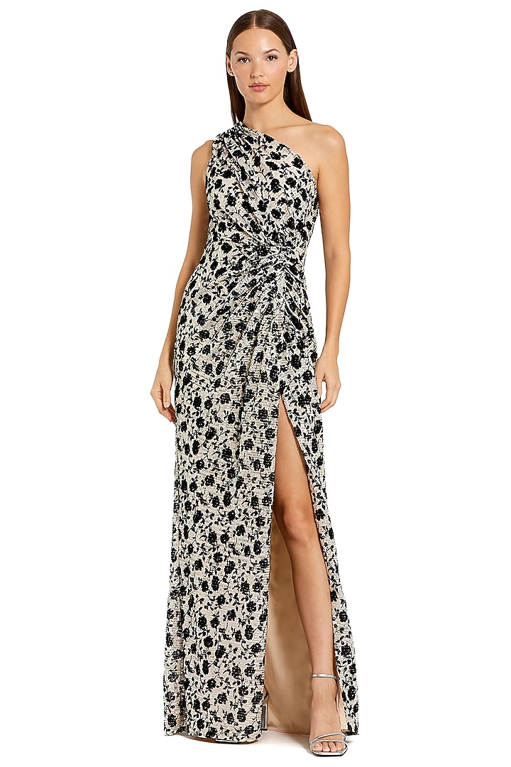 Beige Polyester Engagement Gown by Mac Duggal at Pernia's Pop Up Shop