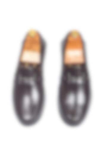 Brown Synthetic Leather Slip-On by Modello Domani at Pernia's Pop Up Shop