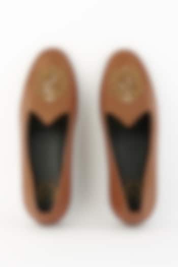 Rust-Brown Handcrafted Juttis by Modello Domani