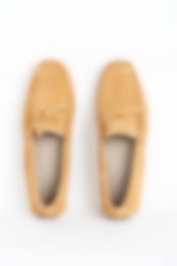 Sand Beige Nappa Leather Loafers by Modello Domani