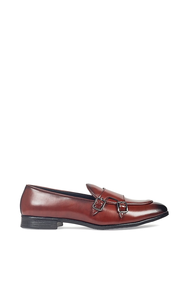 Burgundy Brown Handcrafted Monks by Modello Domani