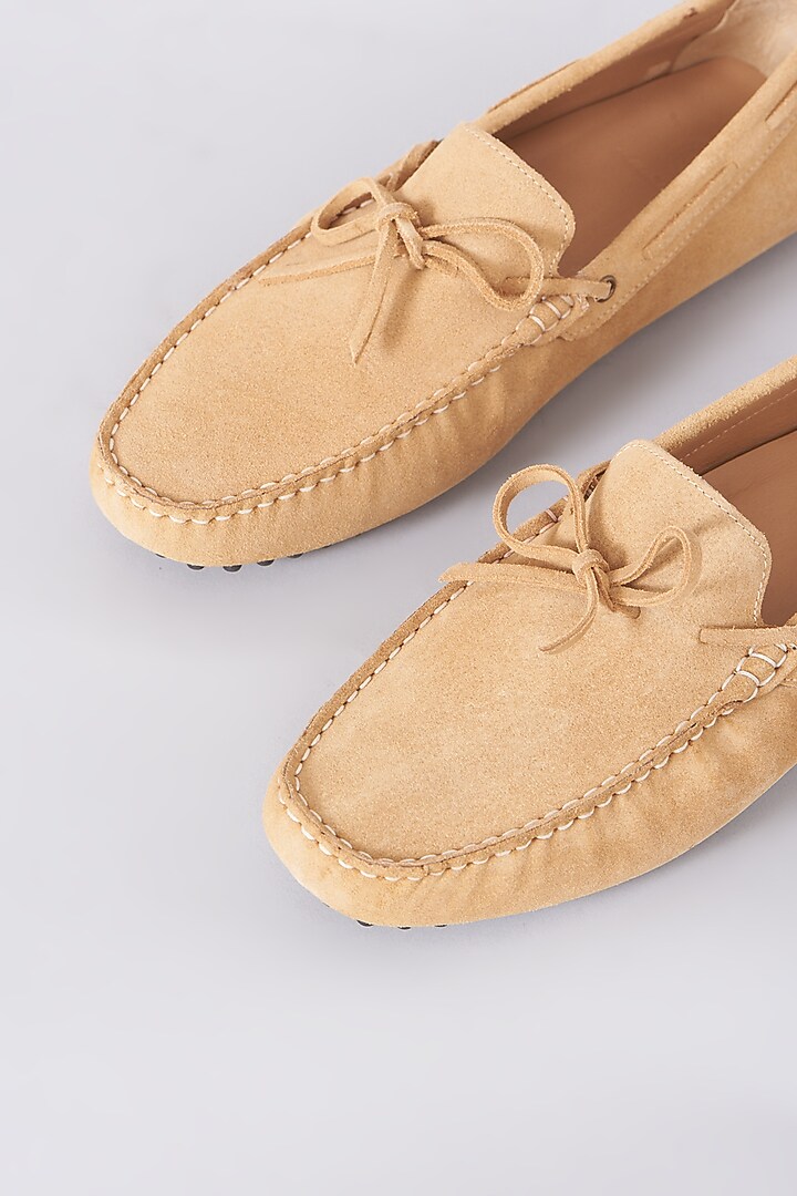 Sand Handcrafted Loafer Shoes by Modello Domani at Pernia's Pop Up Shop