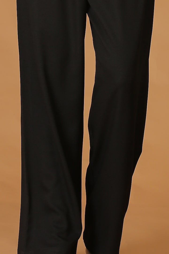 Black Lace Patch Work Jumpsuit by Midori by SGV at Pernia's Pop Up Shop