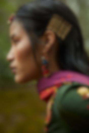 Multi-Colored Assorted Scrap Fabric Earrings by Medha at Pernia's Pop Up Shop