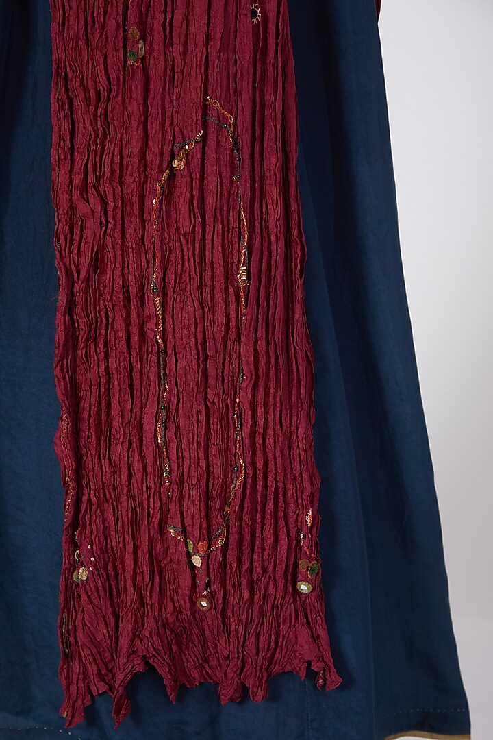 Beige Viscose Chanderi Tunic by Medha at Pernia's Pop Up Shop