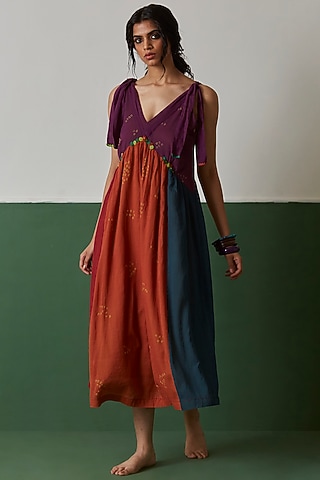 Multi-Colored Bandhani Tunic by Medha