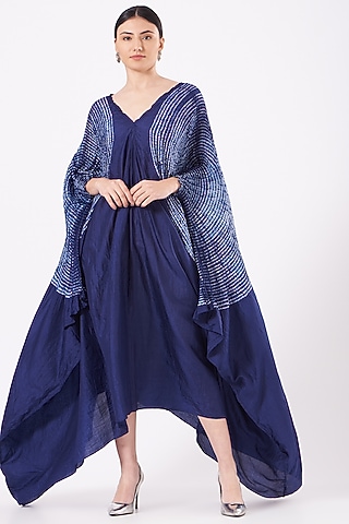Navy Shibori Dress by Medium