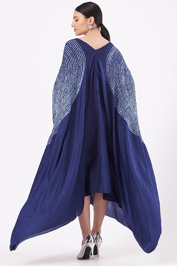 Navy Shibori Vacation Dress by Medium at Pernia's Pop Up Shop