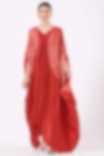 Red Tie-Dye Dress by Medium