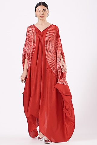 Red Tie-Dye Dress by Medium