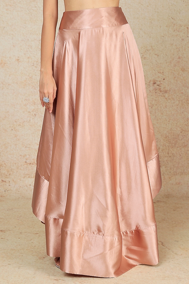 Blush Pink Polyester Wedding Lehenga Set by Megha Kapoor Label at Pernia's Pop Up Shop