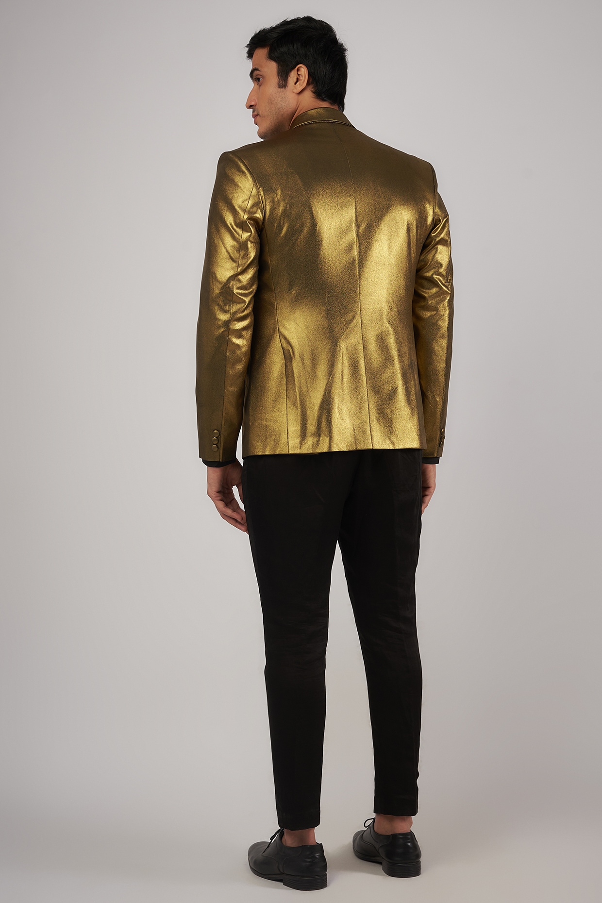 Mens metallic store blazer