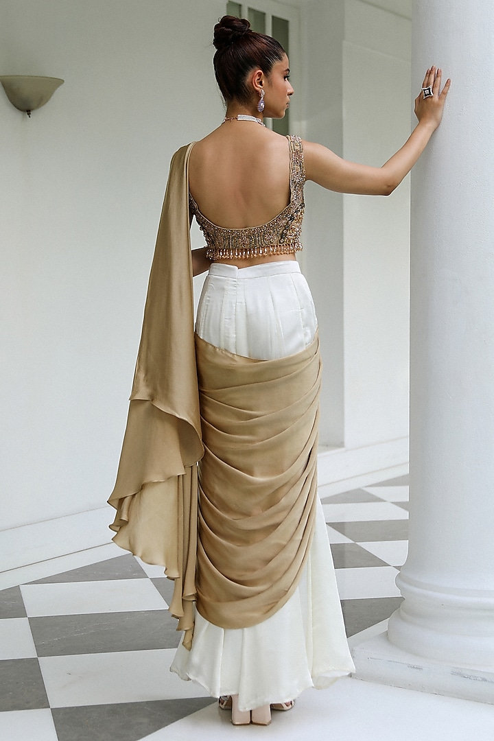 Backless Saree World