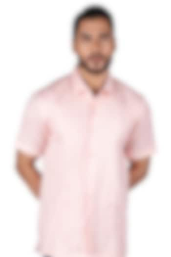 Pink Linen Shirt by Medhavini Khaitan