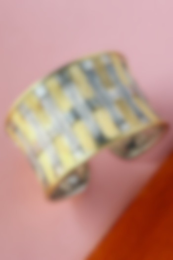 White Finish Temple Bangle In Sterling Silver by Mero at Pernia's Pop Up Shop