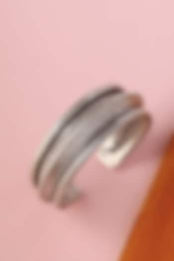 White Finish Temple Bangle In Sterling Silver by Mero at Pernia's Pop Up Shop