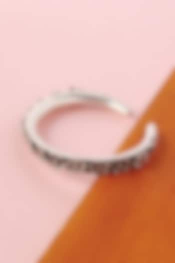 White Finish Temple Bangle In Sterling Silver by Mero at Pernia's Pop Up Shop