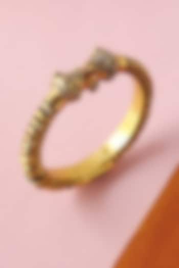 White Finish Temple Bangle In Sterling Silver by Mero at Pernia's Pop Up Shop