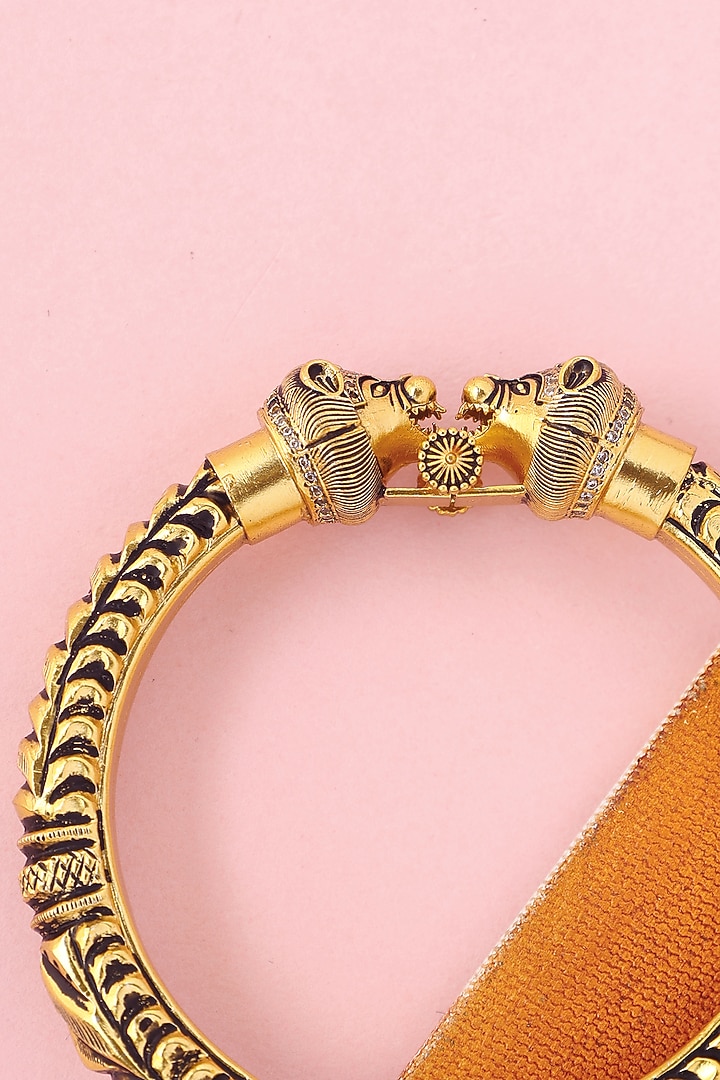 White Finish Temple Bangle In Sterling Silver by Mero at Pernia's Pop Up Shop