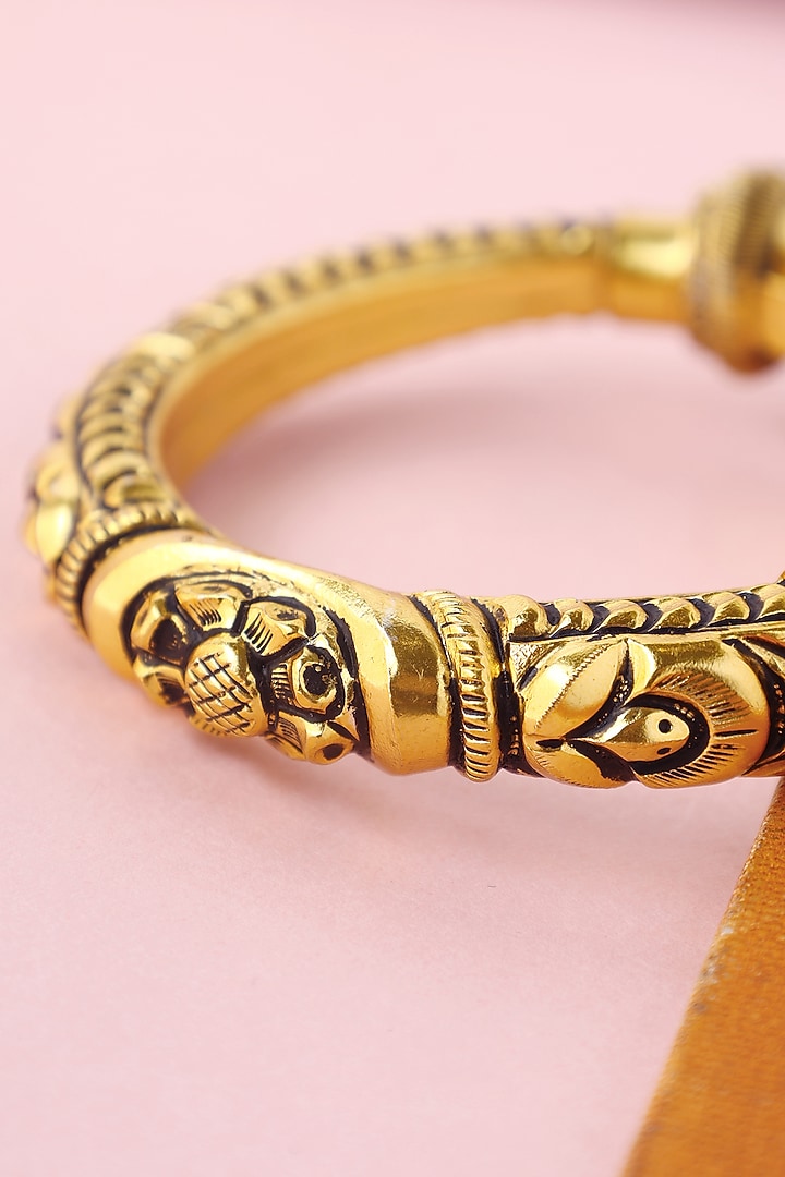 White Finish Temple Bangle In Sterling Silver by Mero at Pernia's Pop Up Shop