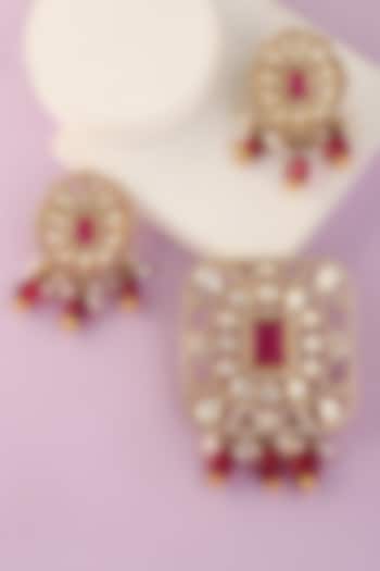 White Finish Moissanite Pendant Set In Sterling Silver by Mero at Pernia's Pop Up Shop