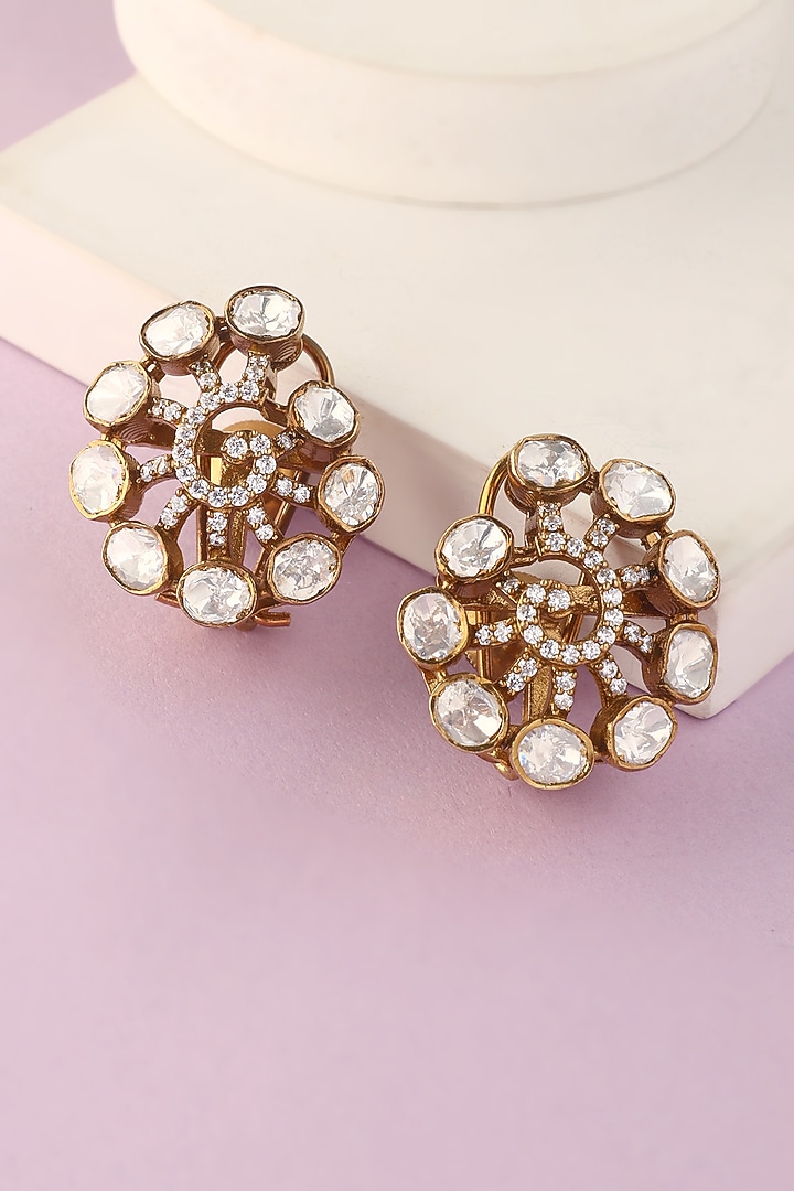 White Finish Moissanite Pendant Set In Sterling Silver by Mero at Pernia's Pop Up Shop